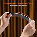 SALONSILK 4PCS Professional Comb Set, Wide Tooth Rat Tail Fine Tooth Hair Combs, Braiding Cutting Barber Styling Curly Parting Set for Men and Women - Image 5