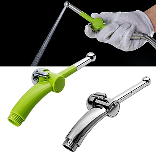 Toilet Muslim Chrome Bidet Spray Kits DIY Hand-held Shower Head Brass Green — view 7