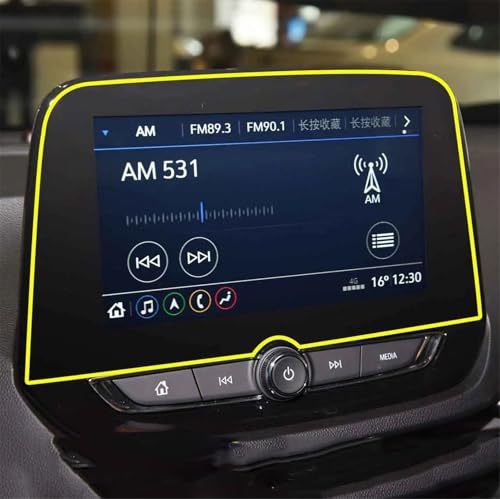 Verre trempé Chevrolet Onix Plus Turbo 2020 protégeant votre GPS des rayures