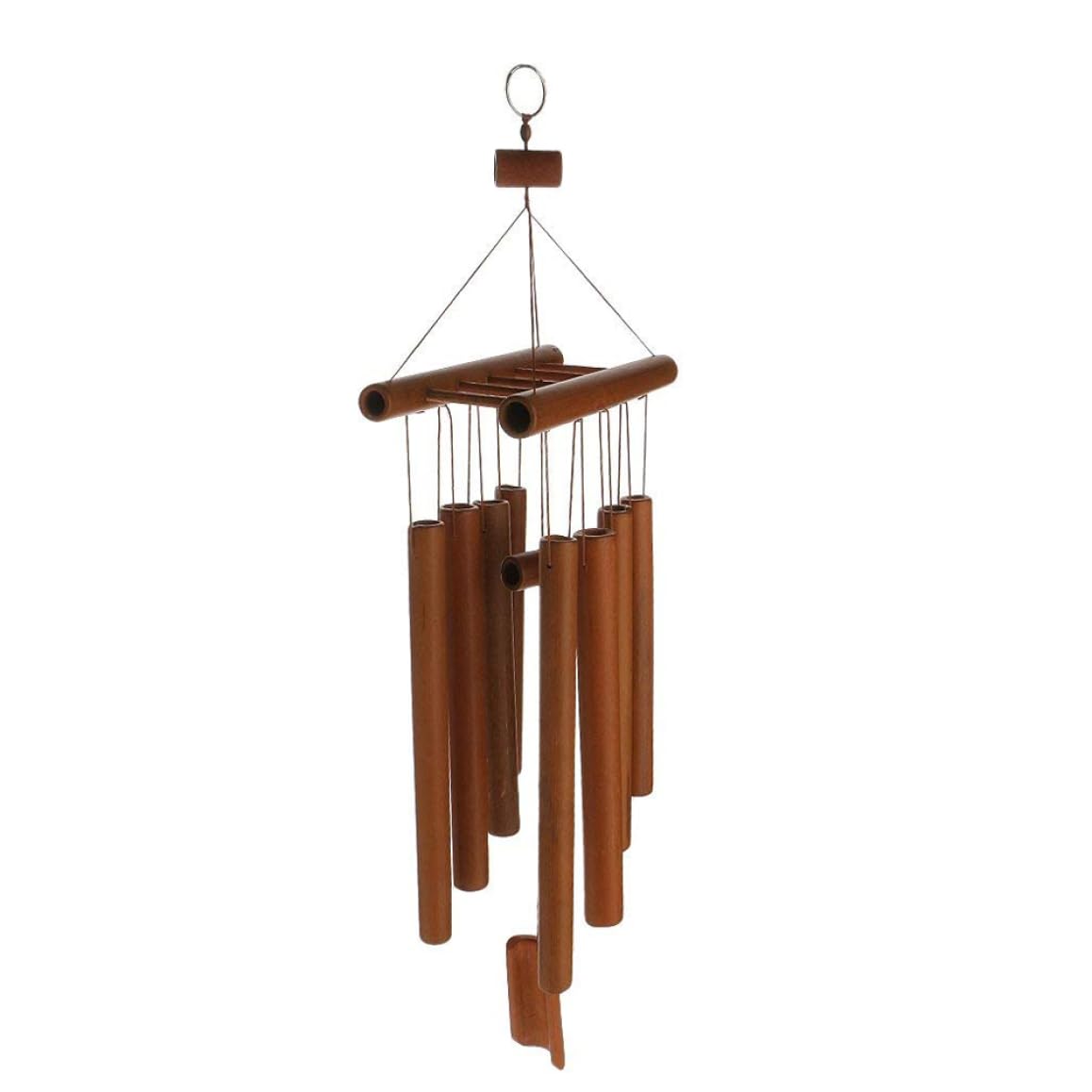 Carillon éolien en bambou creux pour balcon et terrasse zen de maison