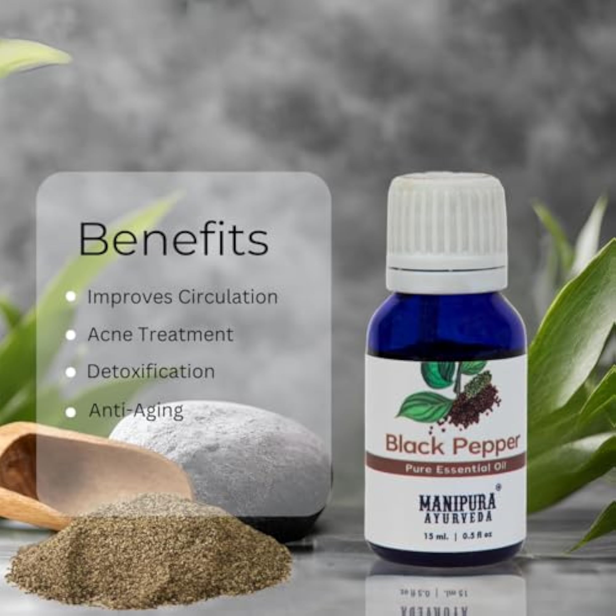 Black Pepper & Chamomile Essential Oil Combo Pack, 100% Pure