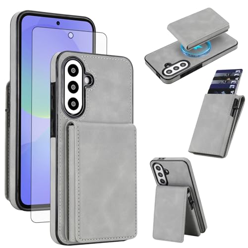 ASUS wish �g�ѓd�b�P�[�X Samsung Galaxy A17/A26 5G 2-in-1 ���C���O���\�E�H���b�g�Z���J�o�[ �X�N���[���v���e�N�^�[�t�� RFID�u���b�N �N���W�b�g�J�[�h�z���_�[�X���b�g A 17 26 17A 26A 4G