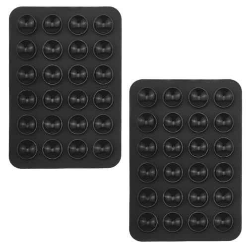 XPEX Ventose in silicone da 2 pezzi, ventose quadrate per cellulare. Porta cellulare antiscivolo a mani libere