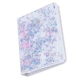 Álbum de fotos de cuentas movedizas con 64 bolsillos de PVC transparente para cámara de fotos de 3 pulgadas, cubierta de moda alta