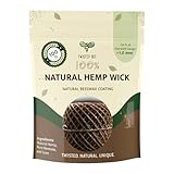 Twisted Bee 100% Natural Hemp Wick with Beeswax Coating (Natural 100ft Standard)