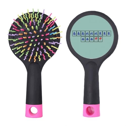 Brosse à cheveux démêlante Mahjong Grand Four Happiness pour coiffage sur cheveux humides