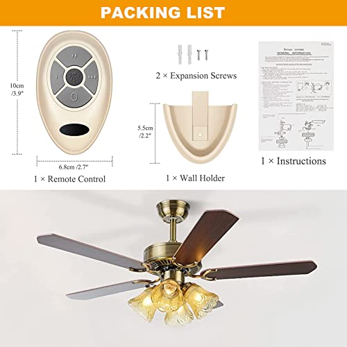 Image of FAN35T Ceiling Fan Remote Control Replacement for Allen+Roth, Kichler