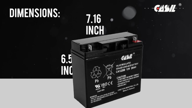 Amazon.com: Casil 12V 20AH Battery Sealed Lead Acid AGM