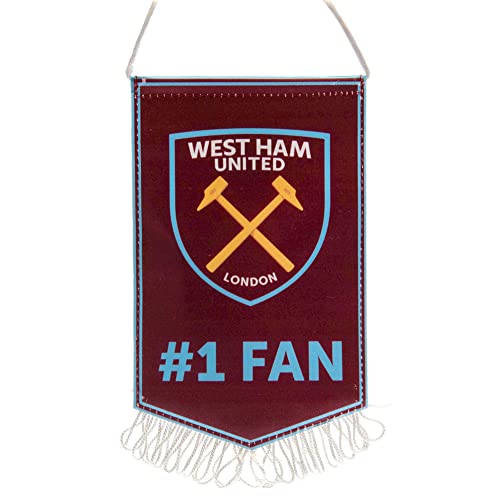 Alta qualità Mini gagliardetto ufficiale del West Ham United FC con stemma numero uno