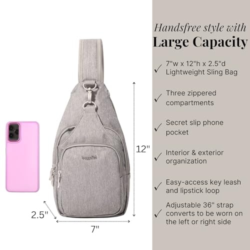 Baggallini Central Park Sling - 12x7 Sling Crossbody Bag with Convertible Adjustable Shoulder Strap by Baggallini - Used condition - Image 6