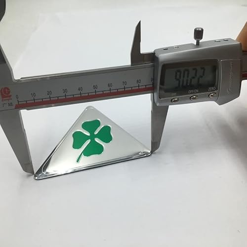 Coppia 2 Stemma Logo Triangolo Cromato con