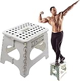 Spranster Super Strong Folding Step Stool - 11' - Sturdy Enough to Hold 300 Lb - Lightweight...