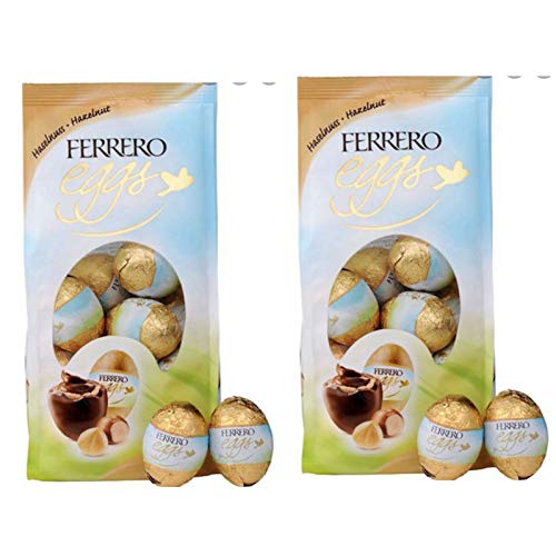 Ferrero Lot de 2 mini sacs d'œufs de Pâques Noisette 100 g × 2 - Idéal pour la chasse aux œufs de Pâques - Cadeau de Pâques 2021 Cover