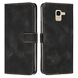 [Compatibilità]: Custodia compatibile con Samsung Galaxy J6 2018 Cellulare. Si prega di controllare il modello di cellulare prima dell'acquisto. banconote,Le sue linee pulite ed eleganti sono perfette per proteggere il tuo smartphone e trasformarlo in un pratico accessorio per custodire carte di credito e banconote.