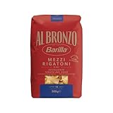 Barilla Pasta Al Bronzo Mezzi Rigatoni 500g I Nudeln aus Bronze-Formen...
