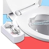 BUTT BUDDY Spa - Bidet Toilet Seat Attachment & Fresh Water Sprayer (Cool & Warm Temperature Control | Easy Setup, Universal Fit, Non-Electric | Dual-Nozzle Cleaning, Adjustable Pressure, Female Wash)