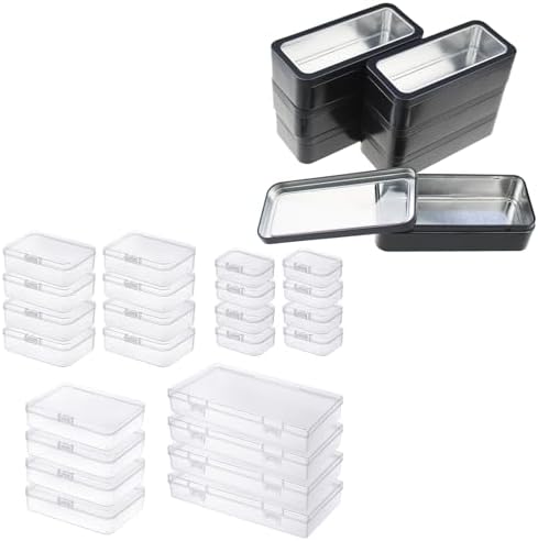 Amazon.com: Goodma Rectangular Plastic Boxes & Metal Tins Bundle