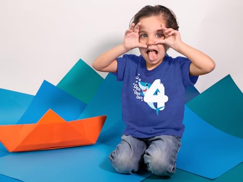4th Birthday Shirt boy Shark Four Year Old Toddler Tshirt 4 Years t Boys tee Fourth Bday Outfit4