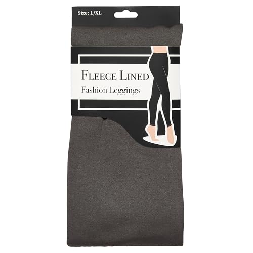 GOLD MEDAL Women's Cozy Plus Size Fleece-Lined Leggings – Cozy, Warm, and Stylish Grey 1X-2X