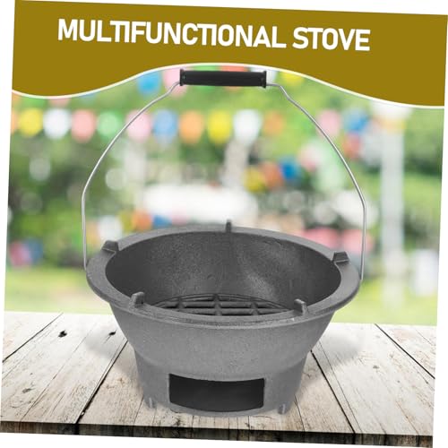 Grille intérieure en fonte HEMOTON, réchaud durable de table - 4