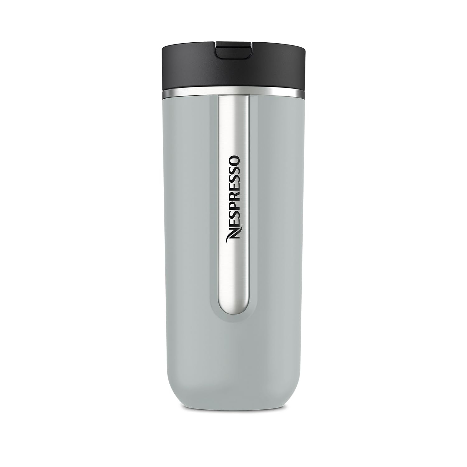 Nespresso Travel Mug Large Smokey Blue 540 ml | Stainless Steel Thermal Mug | Cold & Warm for Coffee, Tea, Matcha etc. | Leak-proof & Dishwasher Safe | Coffee Mug to Go with Lid