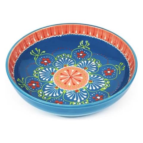 Verano Hand Painted Large Food Bowl Cover