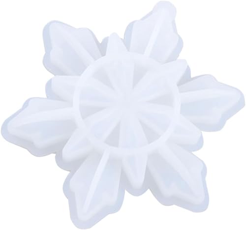 Encantos de joyería de silicona de copo de nieve cómodos y fáciles de limpiar para