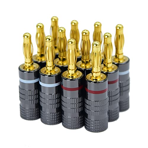 4mm Audio Plug Jack Banana Plugs paquete 12 unidades miniatura 1