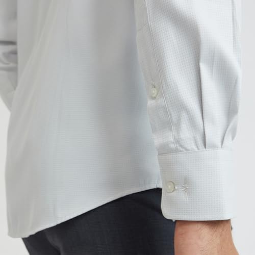 Image of Park Avenue Men Cotton blend Slim Fit Structure Pattern Semi Cutaway Collar Formal Shirt