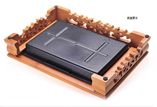 Signstek - Tavolino Cinese da tè con Vassoio, in