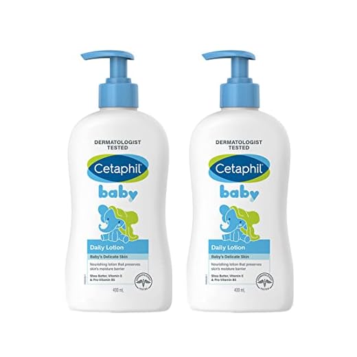 Cetaphil Baby Daily Lotion, Shea Butter, 400 ml, Pack of 2