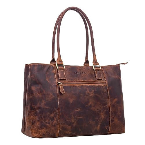 Sac business cuir femme avec compartiment PC portable 15,6 pouces STILORD
