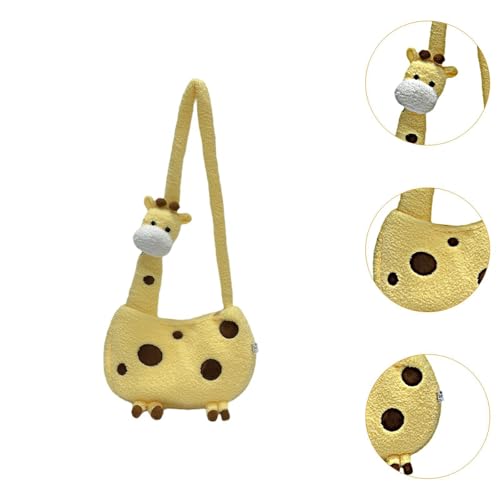 Giraffe Crossbody Bag Pouch Funny Animal Crossbody Bag Shoulder Purse Casual Yellow3