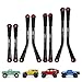 INJORA High Clearance 4 Links Set Stainless Steel Links Set for SCX24 C10 JLU Bronco Base Camp 4Runner Axial 1/24 RC Crawler Car Upgrade Parts(Black)