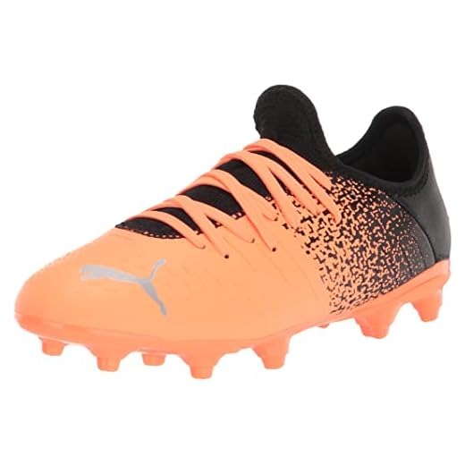 Puma Future Z 4.3 Soccer Shoe, Neon Citrus-Diamond Silver Black, 5.5 US Unisex Big Kid