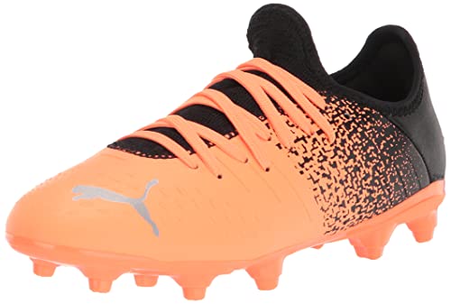 Puma Future Z 4.3 Soccer Shoe, Neon Citrus-Diamond Silver Black, 11 US Unisex Big Kid