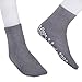 Single Tread Patient Safety Footwear with Terrycloth Interior, X-Large, Grey