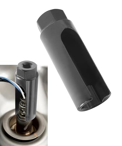 iolory O2 Sensor Socket,Oxygen Sensor Socket with Side Wire Cutout,Automotive Tools,Professional O2 Removal and Installation Sensor Tool,Fit for Most Vehicles Equipped with Oxygen Sensors (Large)