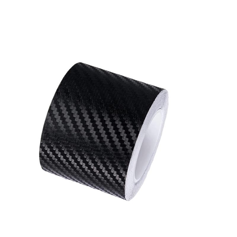Autofolie DIY 3D Kohlefaser Autoaufkleber Türschwellerschutz Stoßstangenband Autoschutzstreifen wasserdichte Schutzfolie 1/3/5/7/10M Auto Folie(3CM,7M)