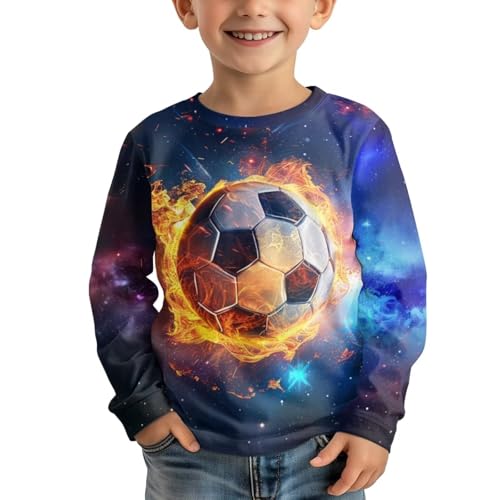 Image of Uourmeti Long Sleeve Tops for Boys Graphic T Shirts Teen Girls Active Pullover Tees