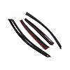 Tuningpros WD2-483 Dark Smoke 4 Pcs Set Window Visor (Outside Mount) Deflector Rain Guard Compatible with 2006-2011 BMW 325i 330i 335i #1