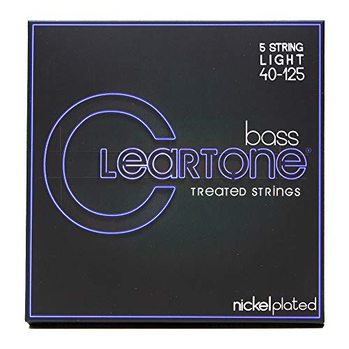 Cordes guitare basse électrique Cleartone 40-125 anti-corrosion 5 cordes