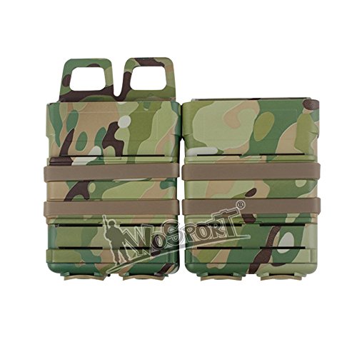 Tactical Camo Fast Mag 5.56 Medium Magazine Pouch Holder Attachment Box Pouches for M4 MAG Polymer Multicolors