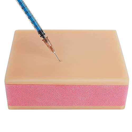 Image of 2 Pack Silicone Sponge Human Skin Injection Pad Training Model, Nurse Student Practice