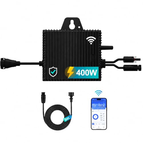 Mikro Wechselrichter 400W mit 1 MPPT WLAN IP67 Balkonkraftwerk