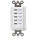 Intermatic EI205W 5/15/30/45/60 Minute Electronic In-Wall Countdown Auto-Off Timer, White