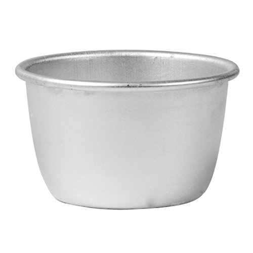 Vogue Aluminium Mini Pudding Basin 200ml - Dessert Mould, Individual Popover Pan for Steaming, Baking E047