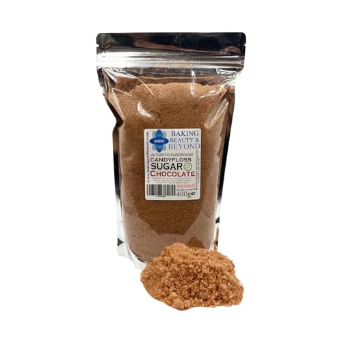 Baking Beauty and Beyond Premium Candy Floss Sugar 400g - Chocolate Flavour