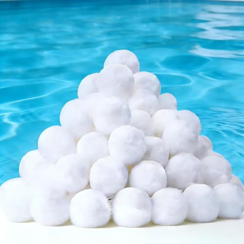 Rakiuty Bola de Filtro de Piscina,Bolas de Filtro e Arena de Acuario,Piscina de Arena de Filtro para Bolas de Filtro e Arena,Bolas de Filtro Depuradora Piscina Remplazar,200g (200, Gramos)