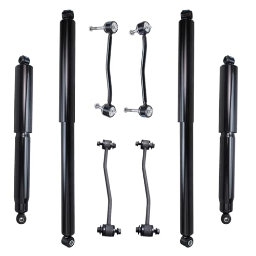 Image of Detroit Axle - 4WD Shocks Kit for Ford 2000-2004 F-250 F-350 Super Duty [DRW] 4 Shock Absorbers Assembly 4 Stabilizer Sway Bar End Links 2001 2002 2003 Front and Rear Replacement - 8pc Set